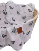 Bambusová letní sada polštářku s medvídkem a přikrývkou Oceán Infantilo