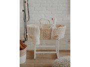 Mojžíšův košík pro miminko Corn Natural + matrace Basic Ahojbaby