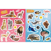 Poznávací samolepková knížka Divoká zvířata