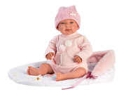 New Born holčička 84452 Llorens -realistické miminko se zvuky 44 cm