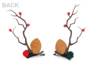 Párty sponky do vlasů vánoční parohy se šípky