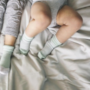 Dětské ponožky Stay-on-Socks Mint Stripes vel. 6-12 m 2 páry 