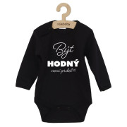 Dětské body s potiskem New Baby Být hodný.....