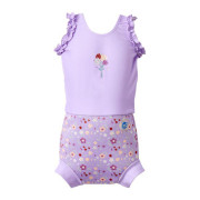 Plavky Happy Nappy kostýmek - Lilac Spring