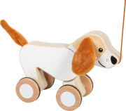 Dřevěná tahací hračka Pejsek se šustivými oušky small foot