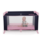 Kinderkraft Postýlka cestovní Baby Tiger VIKI Pink a Navy