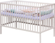 Dětská postýlka bílá s kompletní výbavou 120 x 60 cm Eri Scarlett