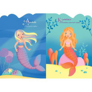 Tvarované oblékání se samolepkami Šaty pro mořské víly