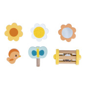 Farma Dřevěná motorická hračka Ovečka s mnoha aktivitami Janod