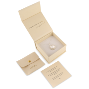 Těhotenský šperk bola Moon stříbrná s broušeným povrchem + řetízek Moniel