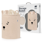 Koš na hračky Premium Bouclé se šňůrkou 43 l Sipo