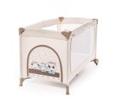 Cestovní postýlka ZOPA Camping 2 - ANIMAL BEIGE - BEZ ORIGINÁLNÍ KRABICE