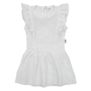Kojenecké mušelínové šaty New Baby Summer Nature Collection bílé