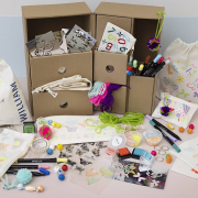 Kreativní sada Maxi box se zásuvkami Dekorování textilu Creativ Company