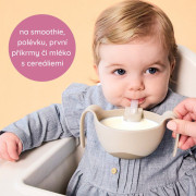 Miska s brčkem a víčkem 3v1 B.box 