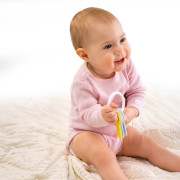 Dětské chrastítko klíče pastelové Akuku