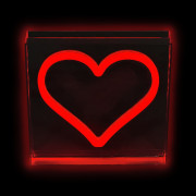 Led Neon Light lampička Srdce červené 2Kids Toys