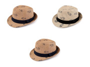 Dětský letní klobouk/slamák auta