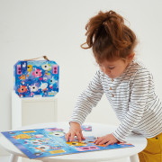 Puzzle v kufříku Jednorožec na koncertě 24 ks Janod