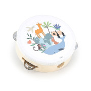 Dřevěná tamburína Zvířata světa Sarah Betz Vilac