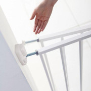 Lindam - Dětská zábrana s posuvnou šířkou kov bílá