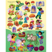 Velká samolepková knížka Víly, skřítkové a elfové