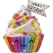 Cupcake se zdobením HB 31"/79 cm fóliový balónek nafukovací Grabo
