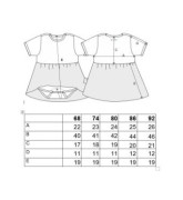 Body šaty tenké set Outlast® UPF 50+ Sv. broskvová, motýlci