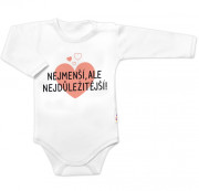 Body dlouhý rukáv, Nejmenší, ale nejdůležitější Baby Nellys, bílé