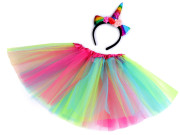 Karnevalový kostým - jednorožec multicolor