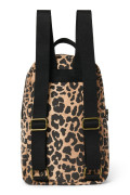 Cotton Mini Backpack Brown Leopard Studio Noos