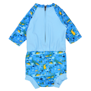 Plavky Happy Nappy kostýmek 3/4 rukáv Sunsuit Krokodýli 