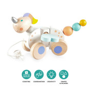 Dřevěná tahací hračka