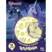 Omalovánky se svítícím tetováním Jednorožci
