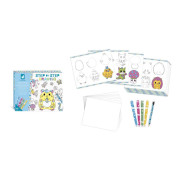 Atelier Step by step Kreativní sada Kreslení krok za krokem s fixy Janod