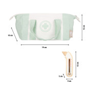 Doktorský set se zeleno-bílou lékařskou taškou small foot 