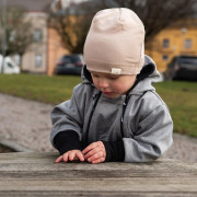 Rostoucí softshellová kombinéza s fleecem Šedý melír Esito