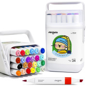 Oboustranné fixy se dvěma hroty v boxu 24 ks Jarmelo