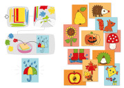 Kreativní sada První nalepovací podzimní obrázky Haba 