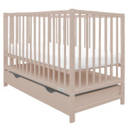 Dětská postýlka se šuplíkem Basic kašmírová New Baby