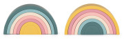 Hračka silikonová skládací Rainbow 12 m+ Petite&Mars
