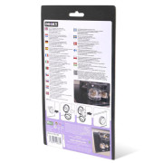 Krytky knoflíků sporáku 2 ks Transparent