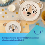 Miska s ušima a přísavkou BabiesBoo 400 ml béžová Canpol babies