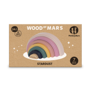 Hračka dřevěná skládací Stardust Wood of Mars 24 m+ Petite&Mars