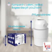 Koš na plenky teleskopický Odour Off na odstranění zápachu Chicco 