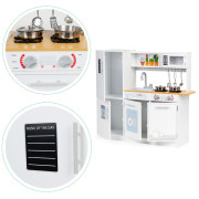 Dětská dřevěná kuchyňka s LED osvětlením a hrnci