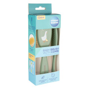 Hřeben a kartáč Goose zelený Canpol babies 