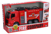 Auto hasičské stříkající s efekty 30 cm