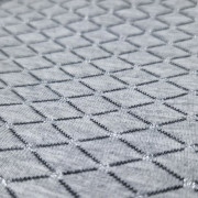 Šaty mikinové šedý melír vzor lesk Little Angel 