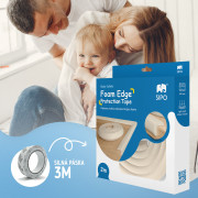 Ochranná páska pěnová pro ochranu hran a rohů nábytku 2 m Sipo